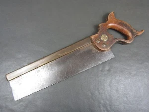 12" brass backed tenon saw vintage old tool by Henry Disston & Sons - Picture 1 of 8