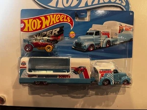 2025 HOT WHEELS WHITE AUQA SUPER RIGS SWEET DELIVERY JCM48-LA10 BDW51 - Bild 1 von 1