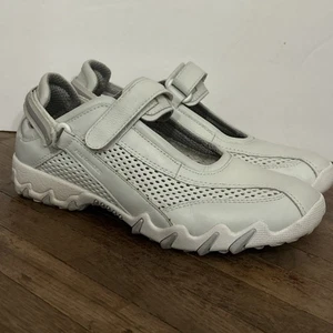 Zapatillas Allrounder By Mephisto Mujer 8 Niro Mary Jane Blanco Gancho Lazo Cómodas - Imagen 1 de 8