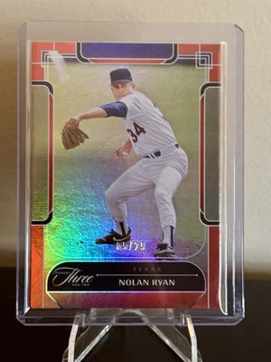 Nolan Ryan 2024 Panini Three And Two #8 Orange Parallel /25 - Image 1 of 2