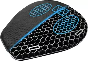 Motorcycle Gel Seat Cushion, 3D Honeycomb Shock-Absorbing, Hollow and Breathable - Picture 1 of 8