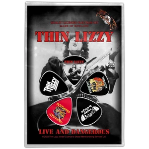 THIN LIZZY LIVE AND DANGEROUS 5 PLECTRUM PACK OFFICIALLY LICENSED MERCHANDISE - Picture 1 of 7