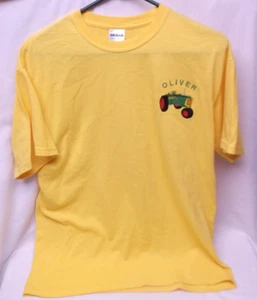 Nice Oliver Tractor Yellow T-Shirt with Tractor - Picture 1 of 4
