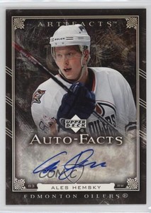 2006-07 Upper Deck Artifacts Auto-Facts Ales Hemsky #AF-AH Auto