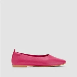 Everlane Flats Shoe Womens 7 Red Currant Pink The Day Glove Flats Ballet Preppy - Picture 1 of 11