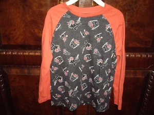 T7 GUC Boys Size 7 Garanimals 365 Kids Long Sleeve T-Shirt Top Ninja Warrior - Picture 1 of 4