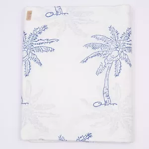 5 Yard Fabric Cotton Dress Material Sanganeri Palm Tree Print Hand Block - Picture 1 of 7