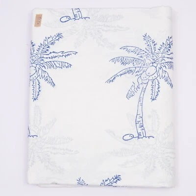 5 Yard Fabric Cotton Dress Material Sanganeri Palm Tree Print Hand Block - Image 1 of 4