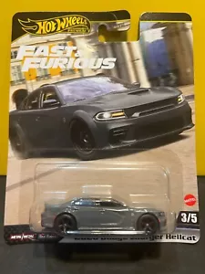 Dodge Charger Hellcat 2020 gris 1/64 Hot Wheels Premium Fast & Furious 3/5 - Imagen 1 de 2