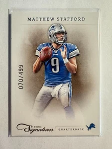 K168,483 - 2011 Prime Signatures #122 Matthew Stafford #/499 - Picture 1 of 1
