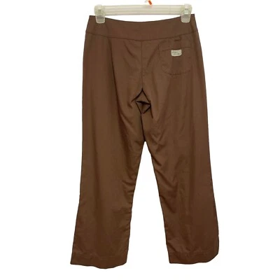 Pantalones de uniforme para mujer URBANE SCRUBS talla pequeña marrón chocolate bolsillos enfermera usados en excelente estado Foto 1 de 4