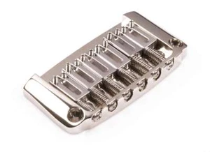 Genuine Hipshot Ibanez Gibraltar replacement Bridge 6 String Nickel 4IBG06N - Picture 1 of 3