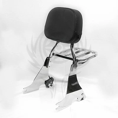 Respaldo Sissy Bar desmontable para Harley Sportster XL 883 XL1200 04-20 16 19 18 Foto 1 de 3
