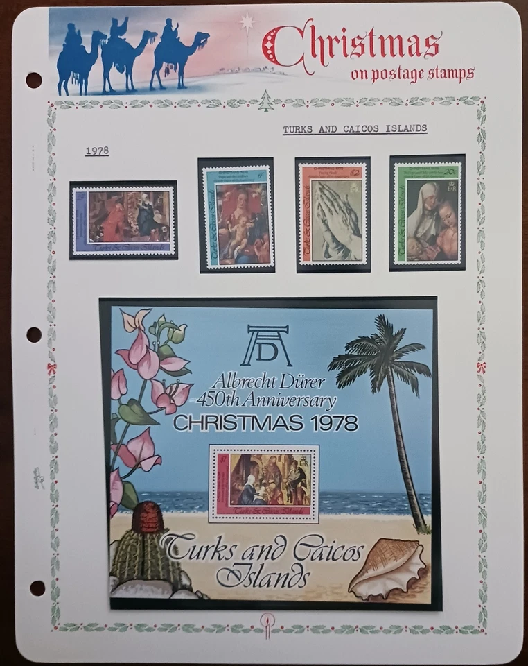 ISLAS TURCAS Y CAICOS - 1978 - SELLOS DE NAVIDAD EN PÁGINA ÁLBUM - MNH Foto 1 de 1