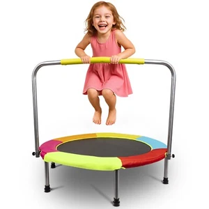 HLC 37 Inch Foldable Toddler Indoor Outdoor Mini Trampoline with Safety Handle - Picture 1 of 10