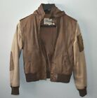 Wilsons Leather Indiana Jones Style Jacket Removable Sleeves Womens size 6 Korea
