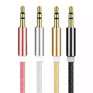 Headphone Aux Cable Audio Lead 3.5mm Jack to Jack Stereo PC Car Male 1m to 3m UK - Picture 1 of 22
