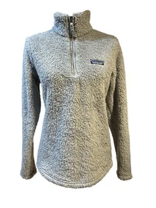Patagonia Women's Gray Los Gatos 1/4 Zip Fleece Pullover Sz Small SOFT! - Picture 1 of 6