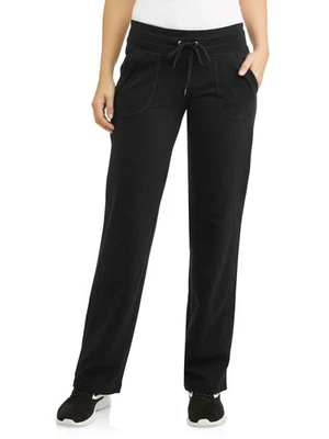 Pantalones de salón Danskin L39903 para mujer negros con cordón talla S Foto 1 de 3