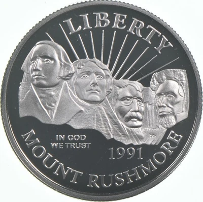 1991-S Mount Rushmore Bicentennial Proof Commemorative Half Dollar *7766 - Image 1 of 3