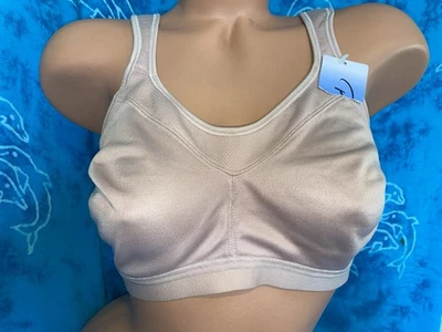NWT Playtex 4159 Nude 18 Hour Active Breathable Wire Free Wireless Bra 36D - Image 1 of 4