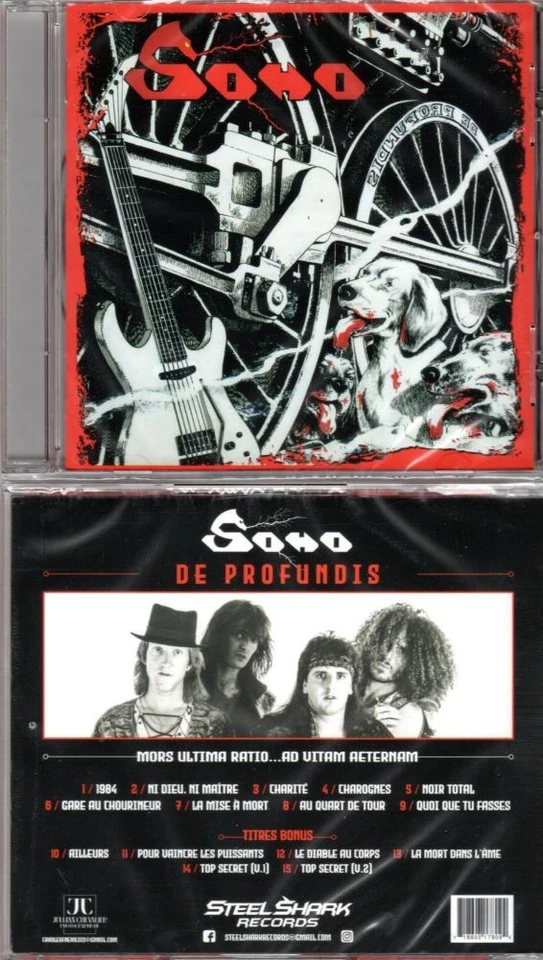 SOHO- De Profundis CD +Bonus FRENCH METAL cult ala ADX,SQUARE meets ACCEPT - Bild 1 von 1