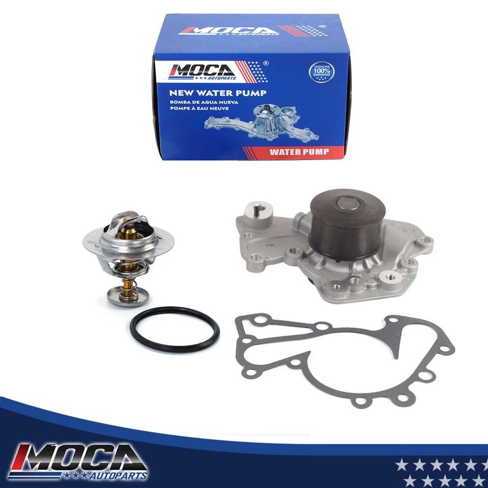 Water Pump Thermostat for Hyundai Santa Fe Sonata Tiburon Kia Optima Sportage V6 - Image 1 of 4