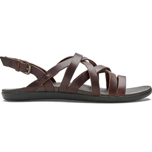 Olukai Awe Awe braune dunkle Java Leder Riemchen Slingback Sandalen Damengröße 7 - Bild 1 von 9