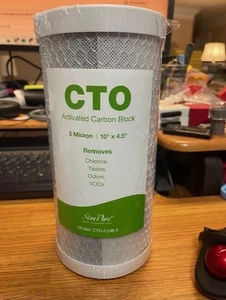 SimPure CTO-F10B-5 Activated Carbon Block CTO 5 Micron Water Filter 10X4.5" - Picture 1 of 1