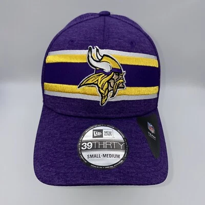 Gorra Minnesota Vikings New Era 39Thirty NFL S/M ajuste flexible elástica púrpura nueva con etiquetas Foto 1 de 4
