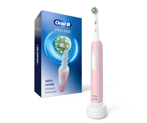 Oral-B Pro 1000 Rechargeable Electric Toothbrush, Pink - Picture 1 of 5