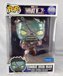 Funko Pop Marvel Studios ¿Y si? Cabeza Bobble Jumbo Zombie Iron Man #948 Walmart - Imagen 1 de 9