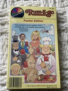 NOS FACTORY SEALED 1982 Rum-E-Go Pocket Rummy Game *RARE* - Picture 1 of 5