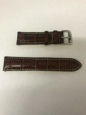 Citizen Men's AT0810-04X Brown Leather Band Silver Buckle Replacement 22MM Band - Image 1 of 3