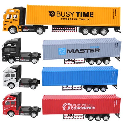 Hot 1: 48 Alloy Container Truck Model Toy Highly Simulation Children Car Toys V - Image 1 of 4