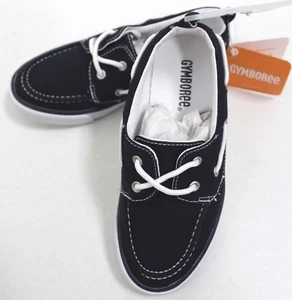 Zapatos de barco sin cordones de lona azul marino Gymboree para niños talla 1 sin caja - Imagen 1 de 5