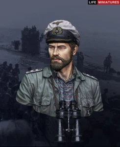 Life Miniatures - Sea Wolf WW11 Comandante de U-Boat Alemán - Resina 1/10 - LMB020 - Imagen 1 de 12