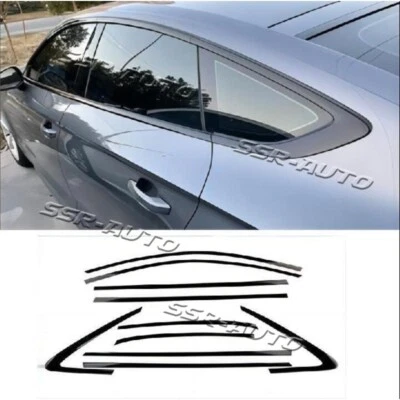 Para AUDI A5 ABS 2018-2024 Negro 10 Piezas Tira de Ventana de Coche Cubierta Tapicería Accesorios Foto 1 de 4