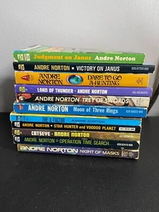 11 Vintage Andre Norton Fantasy Sci-Fi Book Lot 60's 70's 80's Ace Books Catseye - Picture 1 of 24