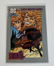 DC Comic Cards 1992 Series I Earth's Mightiest Heroes  Crimson Fox #42