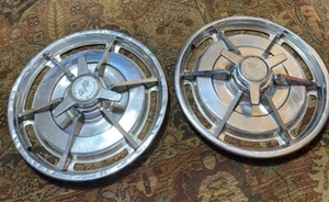 1963 Corvette Hubcap Wheel Covers Original w/Spinner & Bars Split Window - Picture 1 of 11