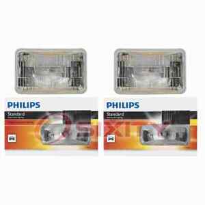 2 pc Philips High Low Beam Headlight Bulbs for Toyota Tercel 1988-1994 wi