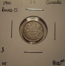 B Canada Victoria 1900 Round 0 Silver Five Cents - VF