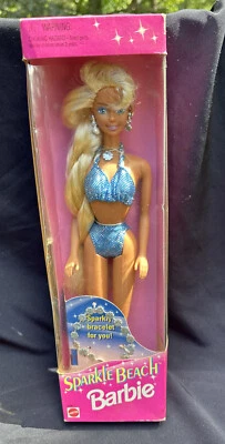 Barbie de playa brillante rara de colección 1995 Mattel pelo retorcido película Barbie - BR2 Foto 1 de 4