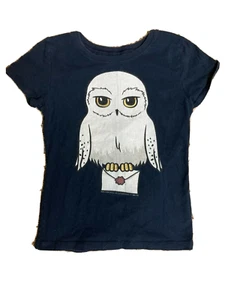 Harry Potter Cartoon Hedwig Letter T-Shirt GIRLS Small - Picture 1 of 6
