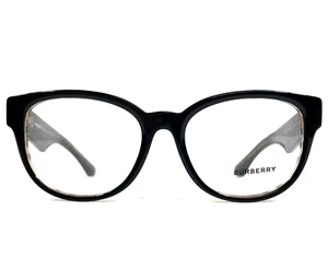 Burberry Eyeglasses Frame B2410 4121 Top Black Vintage Check Cat Eye 53-17-140 - Picture 1 of 13