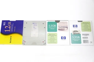 Lot of 4 Magneto Storage Discs Sony & HP 1.2GB 5.2GB - Picture 1 of 3