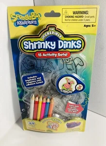 BRAND NEW SEALED Spongbob Squarepants SHRINKY DINKS W/ Pencils 2012 Nickelodeon - Picture 1 of 3