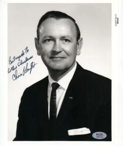 Chris Kraft signed 8x10 photo PSA/DNA NASA Black Letter Photo Flight Director - Picture 1 of 3
