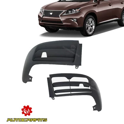 Front Bumper End Caps Left And Right Side For 2013-2015 Lexus RX350 RX450h Foto 1 de 4